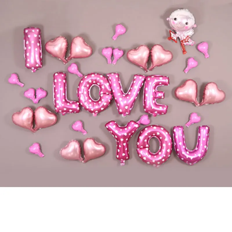 29 нфски LOVE YOU письмо Алюминий воздушного шара 5 дюймов 10 воздушные шары в форме