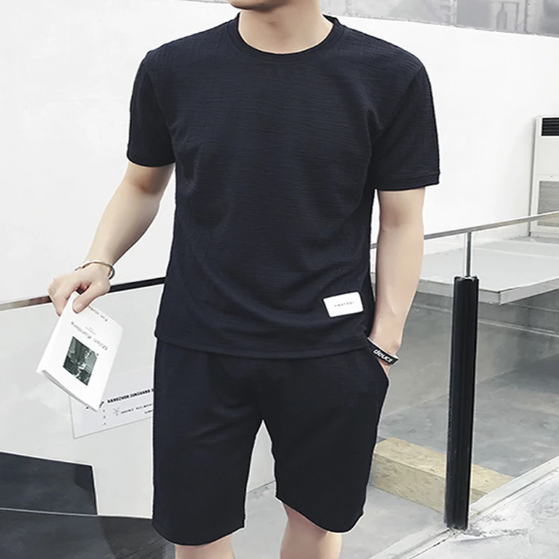 

2019 Spring Quick drying Sport Suits Running simple deign for man's