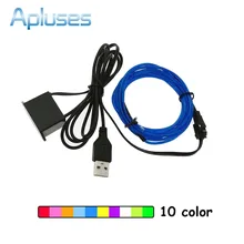 1M/2M/3M/5M 5V USB Neon Light Dance Party Car Decor Light Neon LED lamp Flexible EL Wire Rope Tube Waterproof LED Strip 1M/2M/3M/5M 5V USB Neon Light Dance Party Car Decor Light Neon LED lamp Flexible EL Wire Rope Tube Waterproof LED Strip