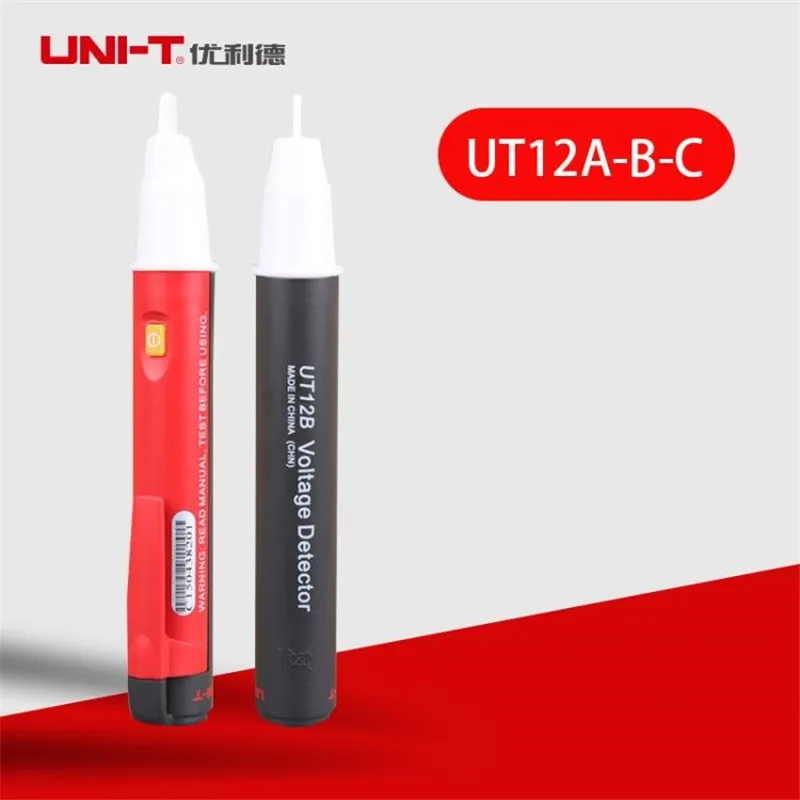 UNI-T UT12A UT12B UT12C бесконтактный прибор для теста на индукцию детекторы напряжения переменного тока 90 V-1000 V