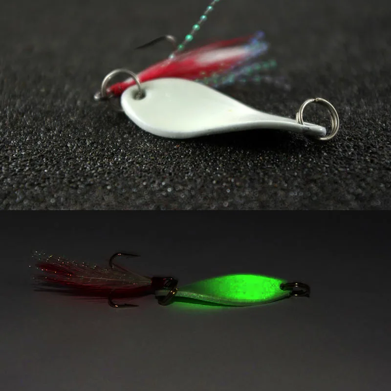 Super Wraping Rotation Spoon Lures Spinner Bait Like Salix Leaf For Day