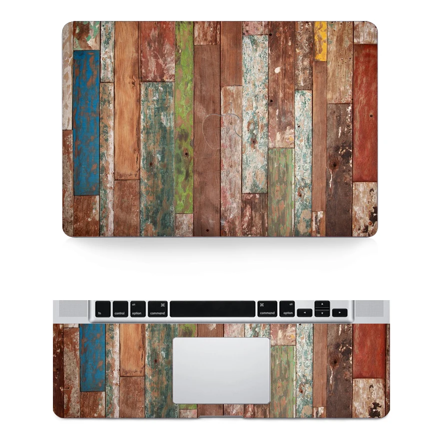 Wood Texture Vinyl Sticker Decal Skin Cover Case For Laptop Apple