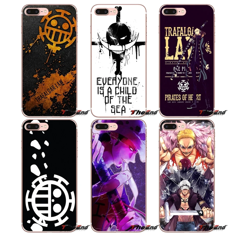 

one piece trafalgar law Soft Silicone Case For Apple iPhone X 4 4S 5 5S SE 5C 6 6S 7 8 Plus 6Plus 7plus 8plus Fundas Coque