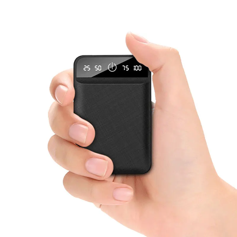 

Mini Powerbank 10000mah External Battery Portable Moblie Phone Charge For Xiaomi Mi Hauwei Iphone 6 7 XS Power Bank Fast Charge