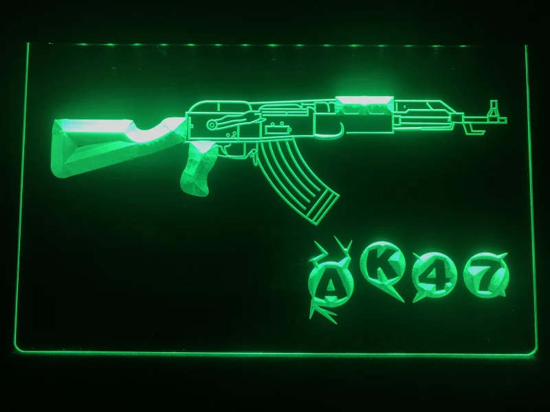 801 AK47 Новый Калашников Страйкбольное ружье светодиодный неоновый светильник