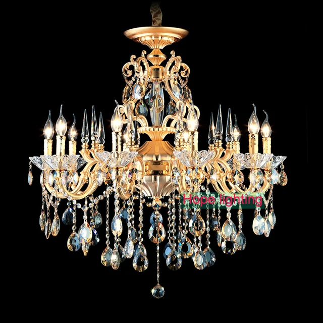 Bohemian Crystal Chandelier traditional vintage chandeliers bronze and