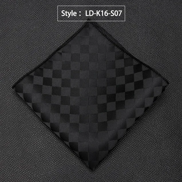 LD-K16-S07 Мужской носовой платок, роскошный жаккардовый галстук для мужчин, подарки, Пейсли, карманное квадратное полотенце, Hankies, модные аксессуары для формального платья, галстук - Цвет: LD-K16-S07
