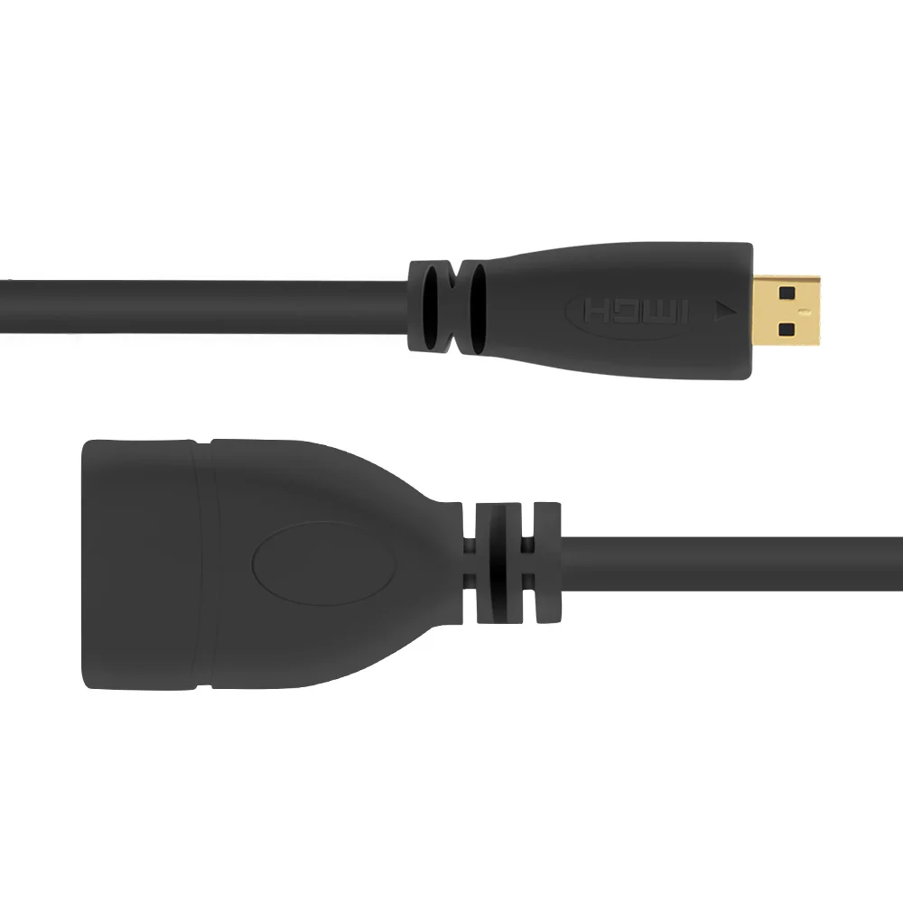 FSU Micro HDMI Мужской к HDMI D Тип Женский адаптер кабель конвертер 1080P