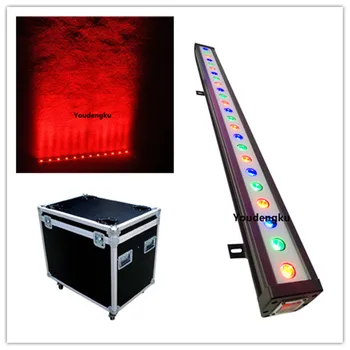 

4 pieces with case Waterpropoof lighting fixture 24pcs 3W rgb led wall washer outdoor building uplighting
