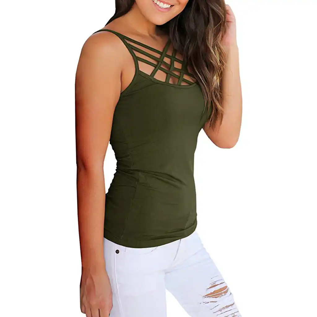 Cors/é Camiseta sin mangas Shownice para mujer