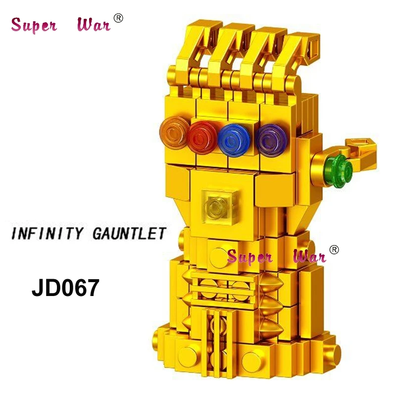 

Single Marvel Avengers 3 Infinity War Thanos Infinity Gauntlet Super Heroes Model building blocks toys for children