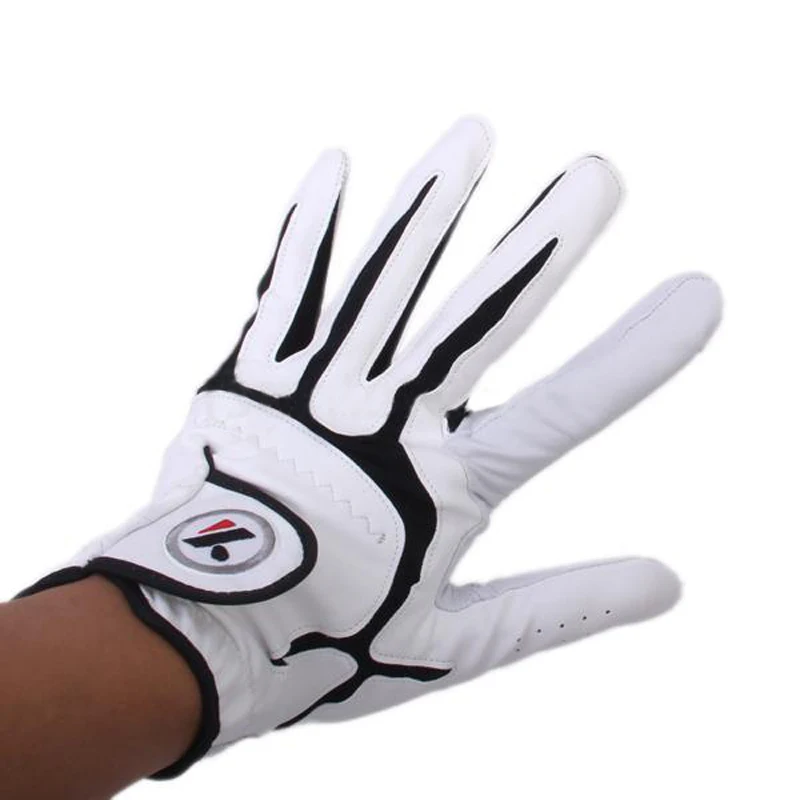 Free Shipping Men Sheep Synthetic Leather Golf Gloves Left Hand Size 25