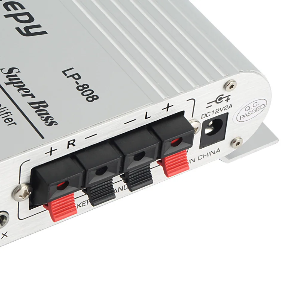 Купить 1 шт. 12 В Hi-Fi стерео аудио усилитель домашний Hi-Fi бас ...
