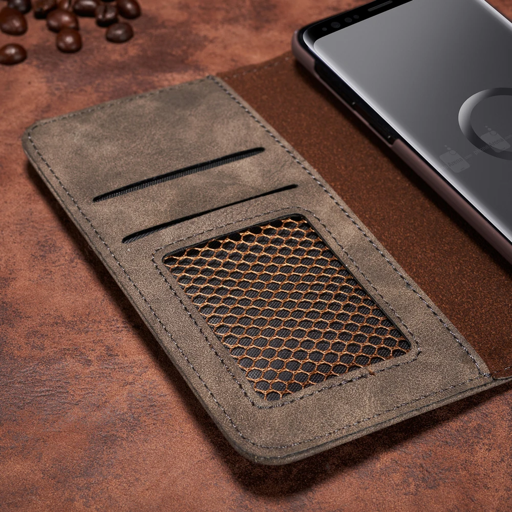 Fundas чехол для samsung S10e S10 плюс S9 S8 Plus Роскошный чехол-книжка для телефона с бумажником кожаный мешок Примечание 8 S7 Edge бумажник с отделением для карт задняя крышка