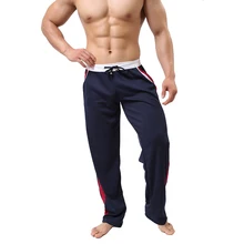 Мужские летние повседневные спортивные полосатые дышащие штаны, Мужская быстросохнущая верхняя одежда, свободные брюки, белая, черная, синяя, красная домашняя одежда