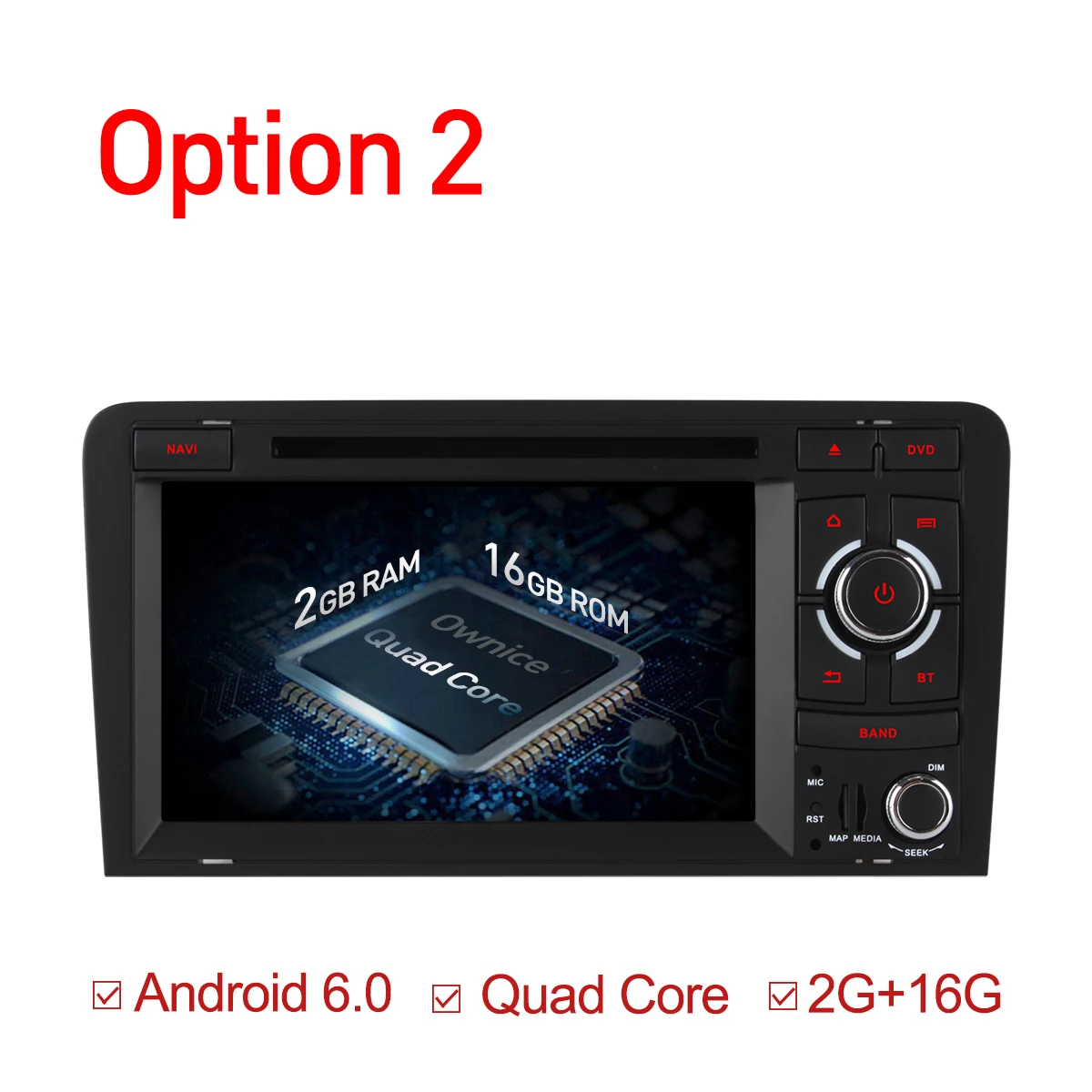 Perfect Ownice C500 Android 6.0 Octa Core 2 Din Car DVD Player for Audi A3 S3 2004-2011 with GPS Sat Navi wifi 4G radio 2GB RAM 32GB ROM 2