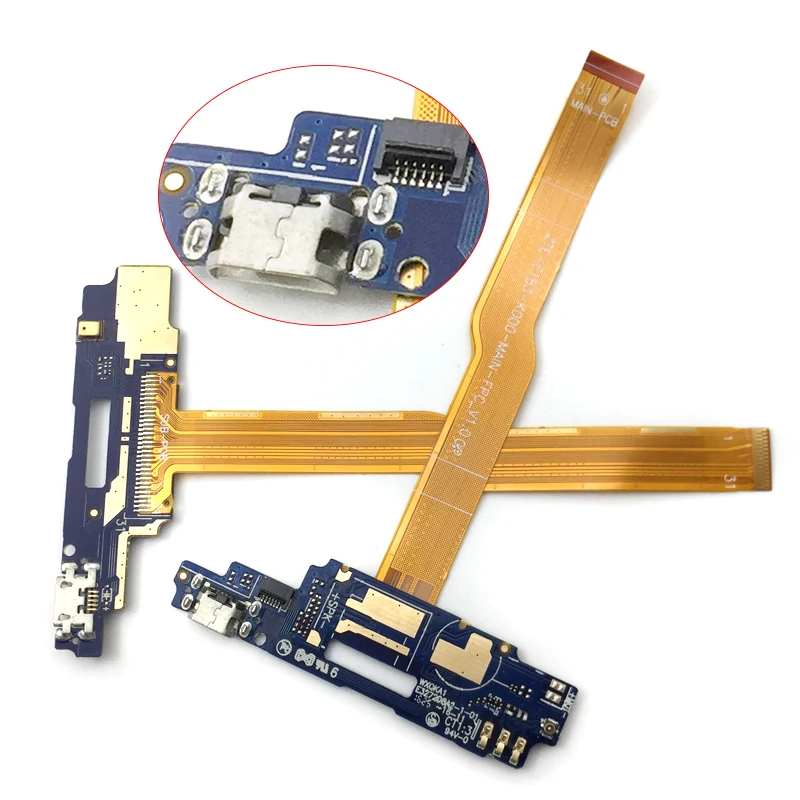 

New Microphone USB Port Dock Charge Charging Flex Cable Board PCB For ZTE Voyage 4 Blade A610 Phone Repair