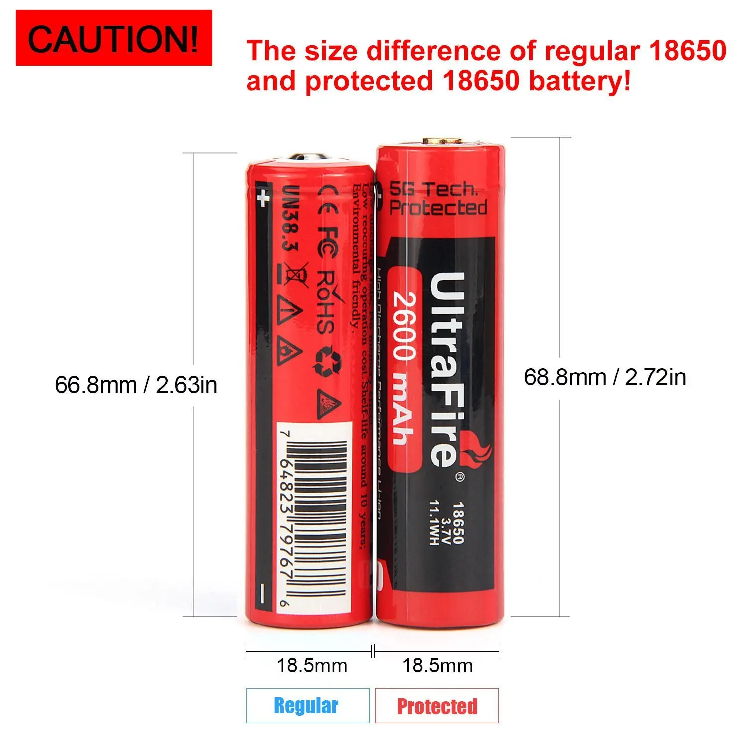 Бренд UltraFire 100% оригинал 18650 3 7 в 2600 мАч аккумулятор перезаряжаемая литиевая