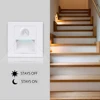 Recessed LED Stair Light 100-265V LED Wall Light In Step Lamp With PIR Motion Sensor Stairway Corridor Sconce Lighting Footlight ► Photo 1/6
