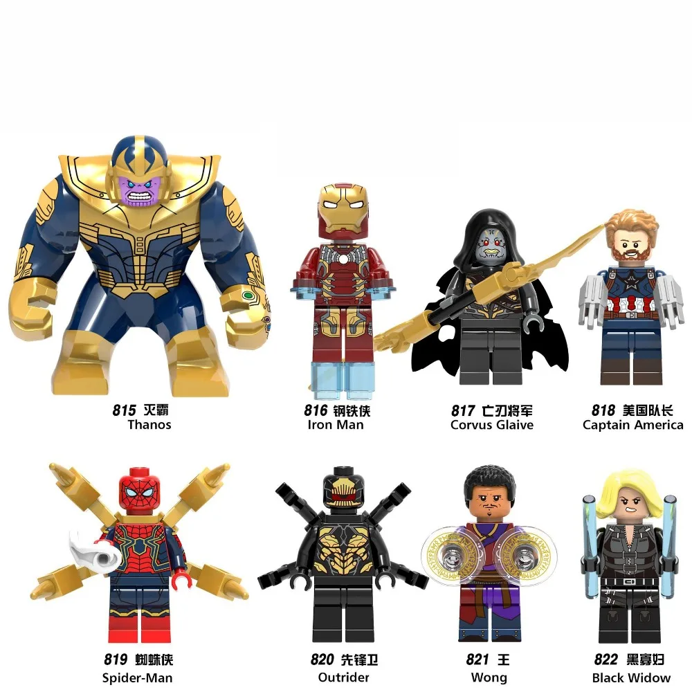 Newest Bricks Marvel super heroes Black Panther Avengers Infinity War Thanos Doctor Strange Figures font b