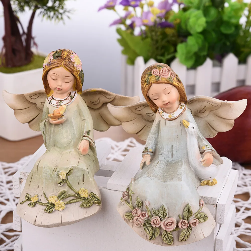 Creative Gifts Beautiful Angel Resin Angel Ornaments Artificial Home