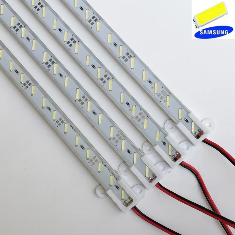 6 шт. 8520 SMD светодиодный светильник s 12v led Настольная лампа с жестким светильником 12 мм led Жесткий светильник 24 Вт/м 12 Вт/0,5 м ультра яркий светильник