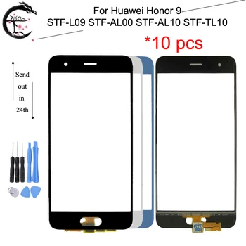 

10PCS Touch Panel For Huawei Honor 9 STF-L09 TL10 AL10 Touch Screen Digitizer Outer Glass With Flex Cable Honor9 Sensor Touch