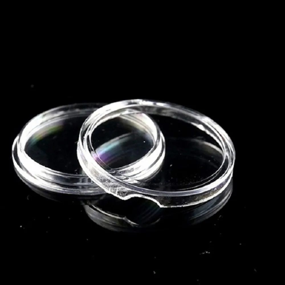 

10 PCS 23mm Transparent Coin Display Holder Applied Clear Round Cases Coin Storage Capsules