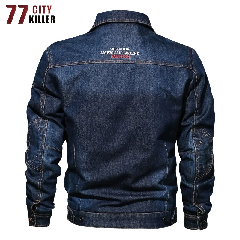 High Quality Denim Jacket Men Spring Casual Streetwear Mens Jackets and Coats Fashion Cowboy Designer Clothes Jackets Size L-6XL