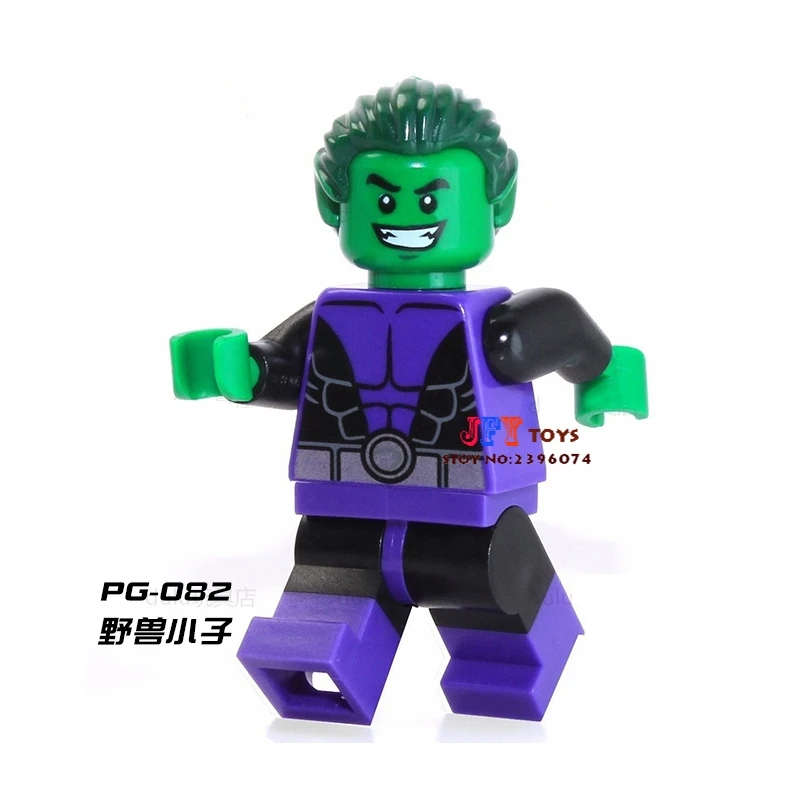 

Single Sale superhero marvel Beast Boy Comics building blocks model bricks toys for children brinquedos menino