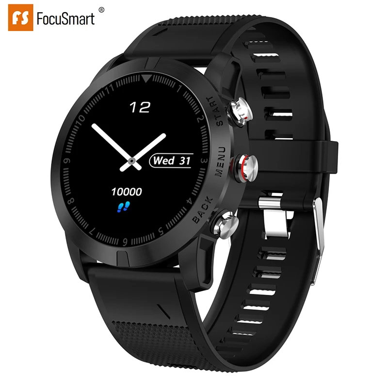 

FocuSmart S10 Smart Watch Men 0.96 Inch IP68 Waterproof Sport Smartwatch Activity Tracker HR Monitor Smart Watch for IOS Andriod