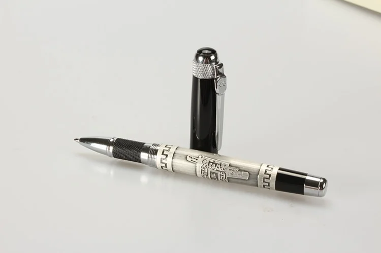Jinhao-Rollerball-Pen-0-7mm-black-refill-189-Gold-Office-Students-ballpoint-pen-Metal-ball-pen(8)
