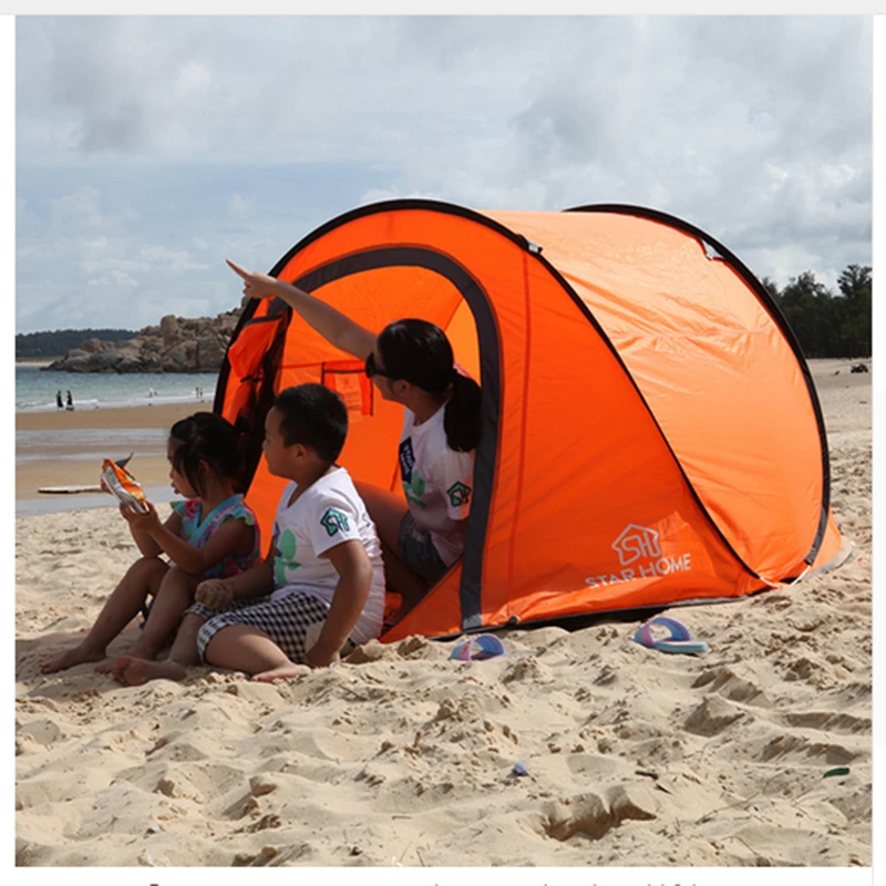 

Quick Open Camping Tent 2 Person 3 Seasons Single Tent Waterproof Hiking Hunting Tent