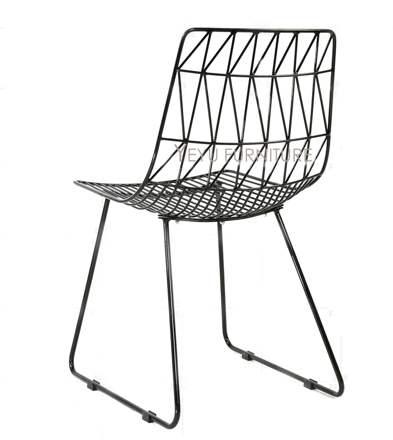 Современный дизайн чердак Плетенный металлический стул, стальная Алмазная Проволока Стул, чердак металлическая проволока мягкое кресло, бертоя проволока стул, кафе стул 1 шт