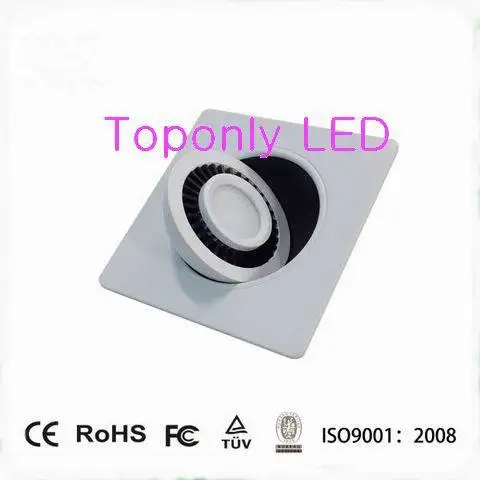 

2016 new 360 adjustable Bridgelux cob led downlight 7w led down light lamp CRI>80 UL listed led driver AC100-240v 50pcs/lot
