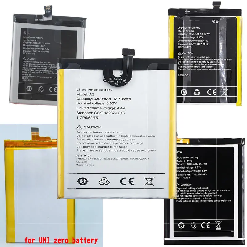 

A1 Pro A3 ZERO Battery for UMI Umidigi Z1 Z2 PRO Mobile Phone Batteries Tracking Code