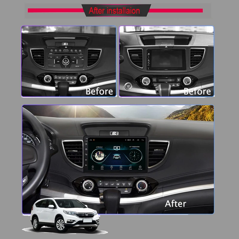Flash Deal Touch screen 10.1"  Android Car DVD Player for Honda CRV CR-V 2012-2015 GPS Glonass Autoradio Headunit Radio Wifi Bluetooth 5