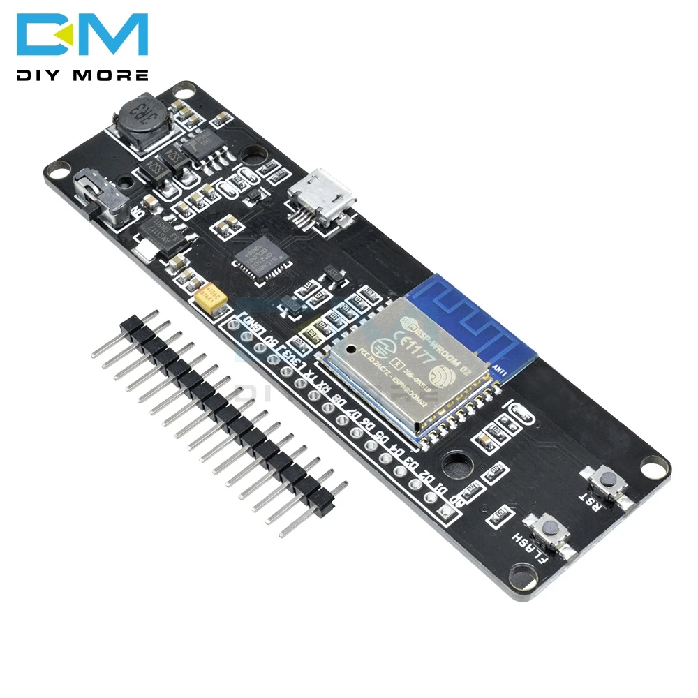 Для WeMos D1 ESP-Wroom-02 материнская плата ESP8266 Mini WiFi Nodemcu модуль 18650 зарядки аккумулятора макетная плата Nodemcu PWM IEC