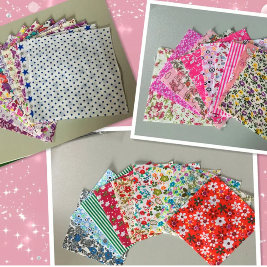 Тканевая ткань Booksew Telas в стиле пэчворк 100% хлопчатобумажная для кукол 50 шт./лот 10