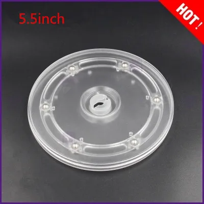 5.5 Pollici Acrilico Trasporto Libero Di Visualizzazione Giradischi Giradischi Accessori Per Mobili Rack Di Base Girevole Lazy Susan Giradischi