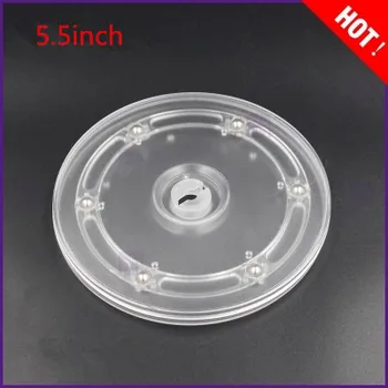 5.5inch acrylic turntable display turntable furniture fittings rack rotary base Lazy Susan turntable 1pc 24 inches 58cm big aluminium alloy swivel plate for kitchen furniture lazy susan turntable dining table