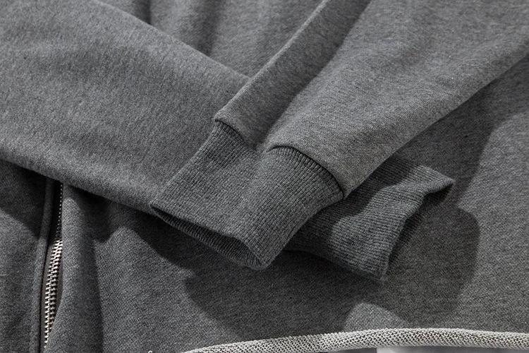 Front Long Zipper Back Ribbon Hoodies 8