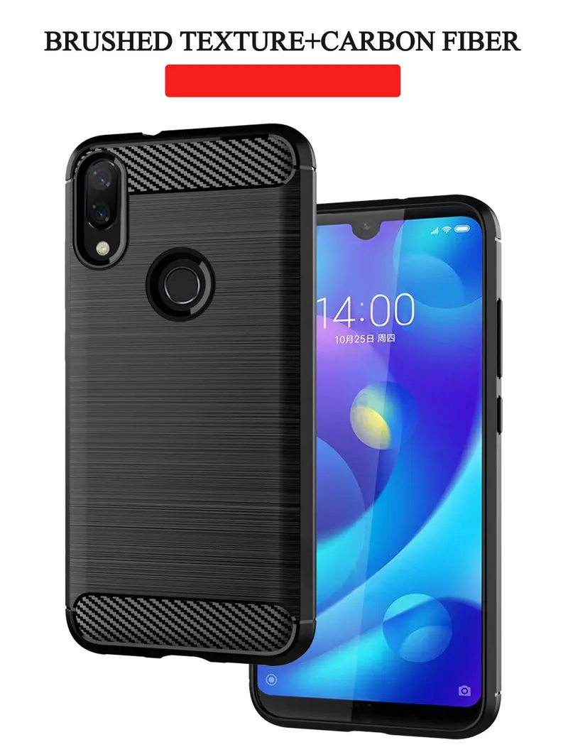 Чехол для Xiaomi Redmi 7 Чехол Redmi Note 7 Мягкий Бампер противоударный чехол для телефона для Xiaomi Note 8 Pro задняя крышка из углеродного волокна