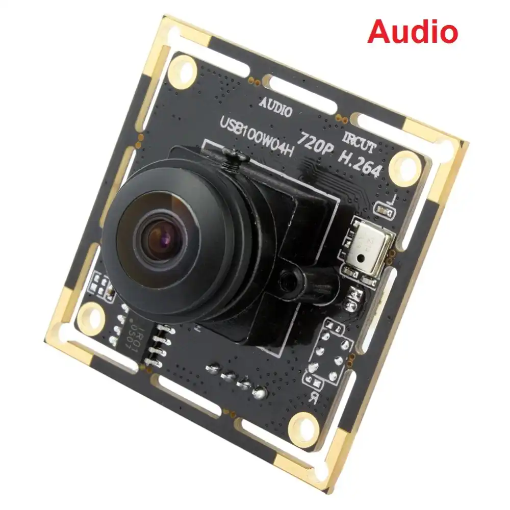 ELP 720p 1MP HD 30fps H.264 170 градусов FOV широкоугольная CMOS плата модуля камеры с микрофоном