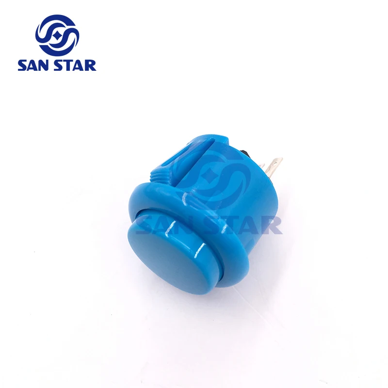 push button 8 blue 