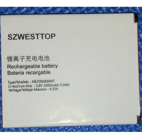 SZWESTTOP original AB2500AWMT battery For philips S318 cellphone for XENIUM CTS318 smart Mobile 2500mAh | Мобильные телефоны и