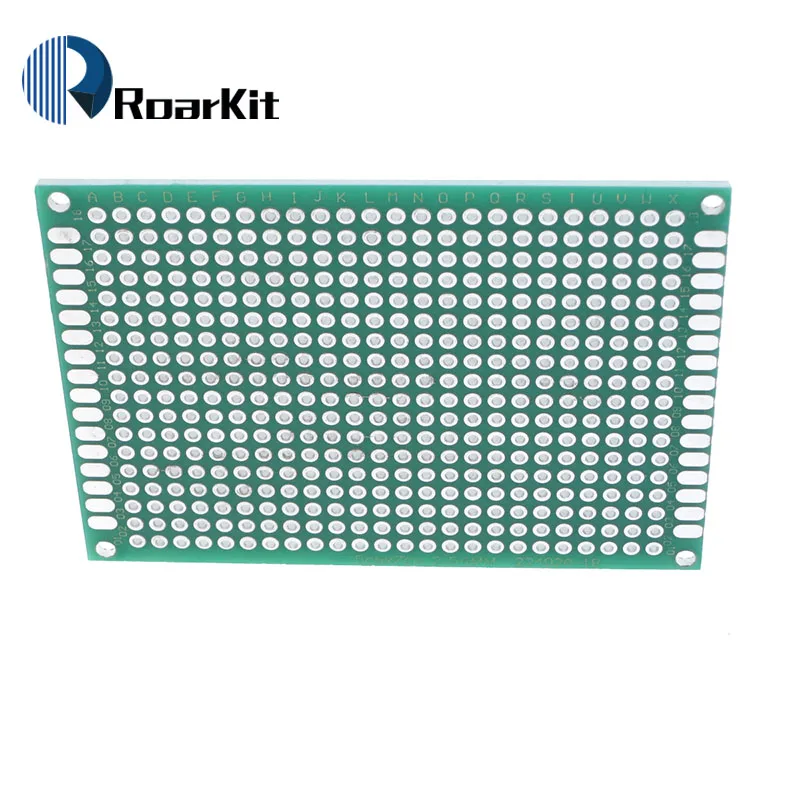 1 шт. 5x7 см Прототип PCB 5*7 панель двойное покрытие/лужение PCB универсальная плата двухсторонняя печатная плата 2,54 мм доска