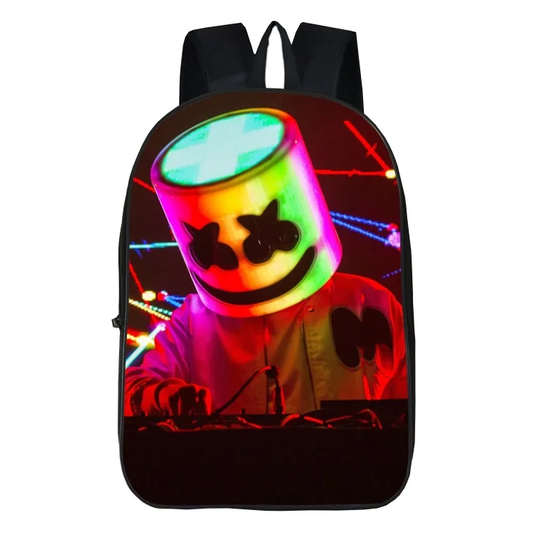 

High Capacity Marshmello Mask Schoolbags Boys Girls Backpacks School Satchel Girls Junior Printing School Bags mochila escolar
