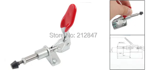 45Kg 99 Lbs Holding Capacity 16.7mm Plunger Stroke Push Pull Type Toggle Clamp (2)