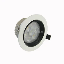 10 шт./лот 7 Вт светодиодный круглый цвет темп Регулируемый двойной белый светильник изменение цвета лампы